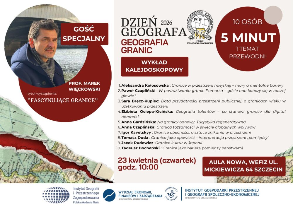 Dzień Geografa 2026 w Szczecinie – o granicach, które łączą!