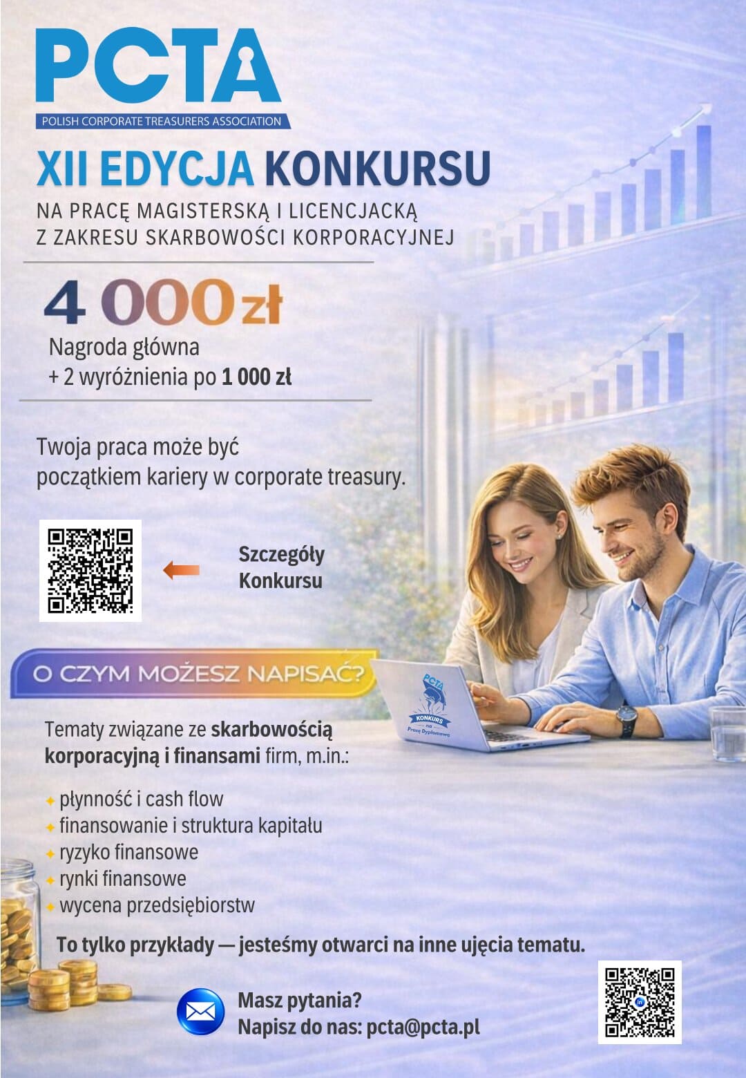 Konkurs na pracę magisterską i licencjacką z zakresu skarbowości korporacyjnej