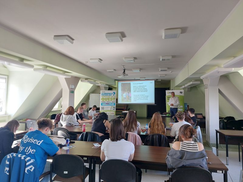 Spotkanie studentów z ekspertem od questów