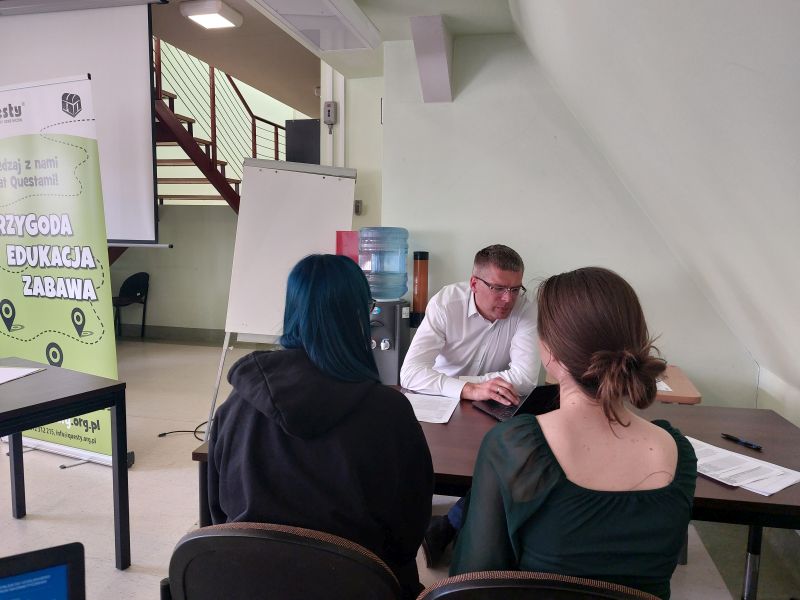 Spotkanie studentów z ekspertem od questów