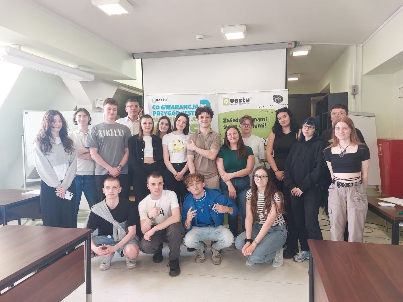 Spotkanie studentów z ekspertem od questów
