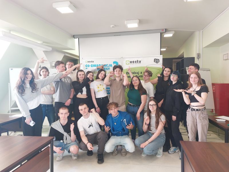 Spotkanie studentów z ekspertem od questów